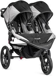 Baby Jogger Summit X3 Double Jogging Stroller Black Gray