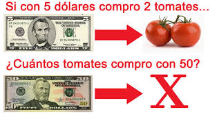 Resultado de imagen de regla de tres simple para primaria