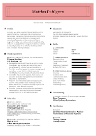 From associate auditors to financial auditors there are plenty of career options in this field. External Auditor Resume Example Kickresume