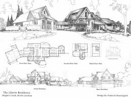 English Tudor House Architecture Courtyard Design Vintage House Plans