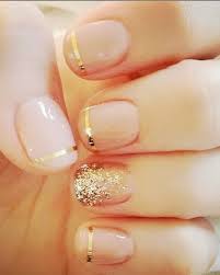 Cinta Dorada Unas Para Novia Manicura Disenos De Unas