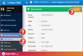 Buka aplikasi google atau mozilla (untuk saya, yang ada pada. Langkah 6 Admin Erapor Menu Data Referensi Dapodik Data Kito