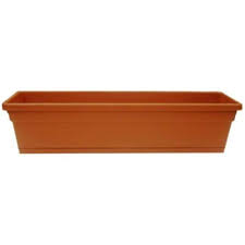 You live in an apartment) a window box planter will give you a little more real estate where you can work your gardening magic. Ames 18 In X 8 In Terracota Plastic Window Box 3623 The Home Depot