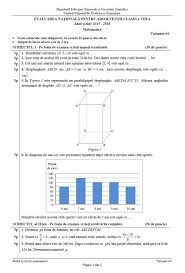 Pentru prima dată în procesul de evaluare a lucrărilor elaborate de candidaţii care susţin. Evaluarea NaÈ›ionalÄƒ 2016 Subiecte È™i Barem MatematicÄƒ Edu Ro Libertatea