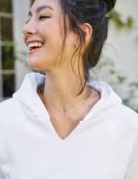 Mel, Short Sleeve Hoodie, White