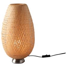 Boja Table Lamp Nickel Plated Bamboo Rattan Ikea Ikea Lamp Lamp Table Lamp