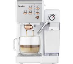 Breville One Touch Vcf108 Coffee Machine White Rose Gold Coffee Home Coffee Stations