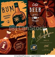 Alcohol is causally linked to many cancer types, but trends in alcohol consumption patterns change over time and between geographic regions. Alcohol Bottles Poster Advertisement Beer And Champagne Cognac Bottle And Rum May Be Used For Pub Banner And Alcohol Canstock