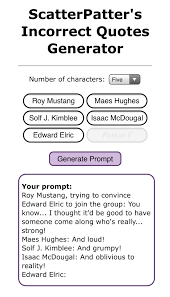 Some prompts may imply shipping between 2 or more characters. Source Scatterpatter S Incorrect Quotes Generator Explore Tumblr Posts And Blogs Tumgir