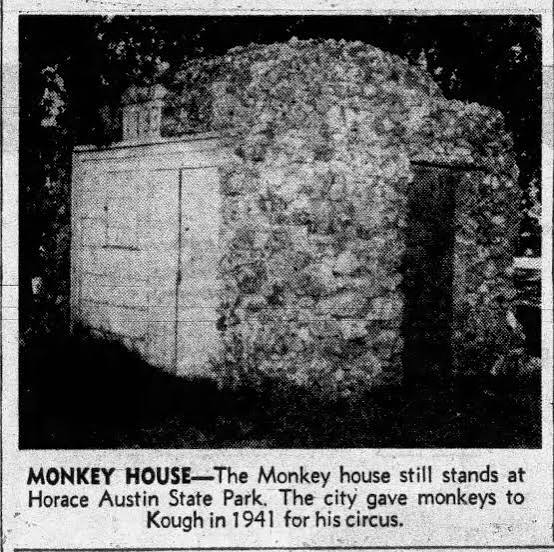 LOOKBACK: Monkeys once drew crowds along Austin Mill Pond | by Cedar River  Watershed District | Medium