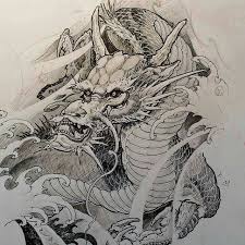 Pin By Matias Rial On Japanese Dragons Dragon Sketch Japanese Dragon Tattoos Japanese Tattoo Art