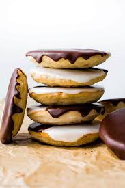 Using a knife or offset spatula, coat the other half with the chocolate (black) frosting. Black And White Cookies Sally S Baking Addiction