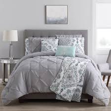 The madison park essentials skiles complete comforter and cotton sheet set offers a charming update for your bedroom. Alanis Teal Gray Medallion Comforter And Quilt Set 8 Piece Christmas Tree Shops And That Home Decor Furniture Gifts Store