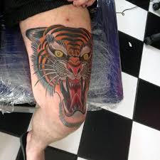 There are people who use tattoos to convey a message beyond words and actions. 75 Traditional Tiger Tattoo Designs For Men Striped Ink Ideas