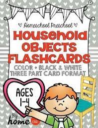 household objects flashcards early learning preschool black history pdf