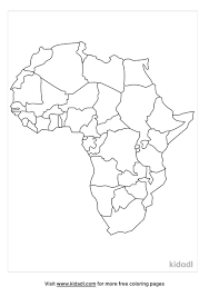 Printable maps are very useful for different purposes. Blank Africa Map Countries Coloring Pages Free World Geography Flags Coloring Pages Kidadl