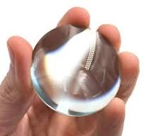 EISCO Round Double Convex High Optical Purity Glass Lens - 2" (50mm)  Diameter - 50mm Focal Length - 15mm Thick Approx.