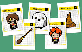 Une feuille a3 correspond à deux feuilles a4. Pixel Art Harry Potter C Est Magique Un Jour Un Jeu