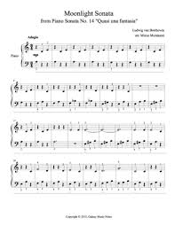 Moonlight sonata in c sharp minor sheet music hans gunter. Pin On Moonlight Sonata Piano Sheet Music Multi Levels