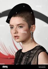 Lachlan Watson, a cast member in "Chilling Adventures of Sabrina," poses at  the premiere of the Netflix series, Friday, Oct. 19, 2018, in Los Angeles.  (Photo by Chris Pizzello/Invision/AP Stock Photo -