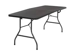 Amazon Com Cosco 14678blk1 Deluxe 6 Foot X 30 Inch Half Blow Molded Folding Table Black 72 Rectangle Folding Table Folding Dining Table Table And Chairs