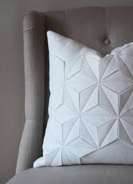 Geometric Cushions Soft Edges With Sharp Lines Geometric Inspired Pieces That Will Certainly Inspire You W Bed Pillows Decorative Felt Pillow Felt Cushion