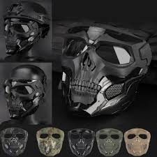 Full Fcae Mask Tactical Helmet Masksunglas Goggle For Hunting Paintball Military Bicycle Helmet Wish Tactical Helmet Futuristic Helmet Helmet Concept