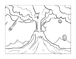 Volcanos are interesting and fun to learn about. Volcano Coloring Pages 100 Images Free Printable