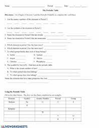 Get organized a periodic table webquest worksheet answer key. Periodic Table Worksheets And Online Exercises