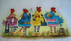 Pin By Sermin On Aplike Chicken Painting Happy Paintings Chicken Art
