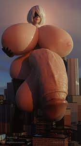1futa 3d 3d (artwork) areolae balls big balls big breasts big  penis blindfold breasts breasts bigger than head city flaccid futa giantess  futa only futanari giant giant futanari giantess