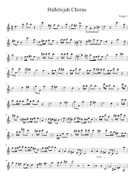 Adagio by t.albinoni popular adagio for strings and organ transcripted for violin and piano (organ). Hallelujah Chorus First Violin Sheet Music For Piano String Orchestra Musescore Com
