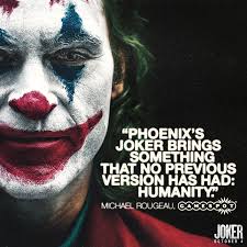 I agree with time's stephanie zacharek that's it's less an exploration of a modern. Phoenix S Joker Brings Something That No Previous Version Has Had Humanity Jokermovie Now Playing In Theaters Joker Joker Quotes Joker And Harley
