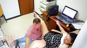 Office Domination Femdom Office Lady Boss and Employee Pussy Lick on Cam 1