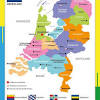 Belgium is divided into three regions, two of which are subdivided into five provinces each. 1