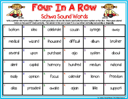 Three Phonics Schwa Sound Dice Games Schwa Phonics Sound Words