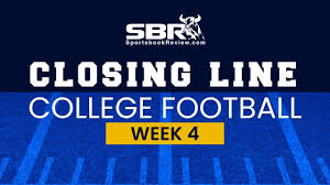 We have 55 college football predictions for week 4. College Football Week 4 Closing Lines Ncaaf Game Picks Predictions Youtube