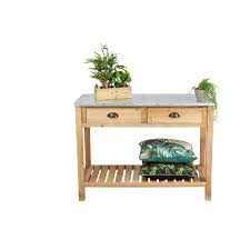sidetable met zinken blad 102x45x76 cm da s leuk van xenos blad decoraties oppottafel
