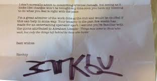 Find & download free graphic resources for graffiti letters. Banksy Donates Artwork To Bristol Boys Club Art Phaidon