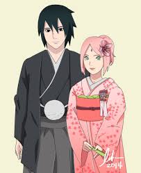 Sasuke Sakura Wedding Dress Animasi