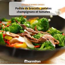 Poelee De Brocolis Champignons Tomates Recette Recettes De Cuisine Repas Sain Recette De Diner