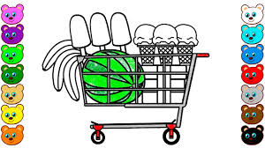 Search through 623,989 free printable colorings at getcolorings. Ice Cream Fruits In Shopping Cart Coloring Pages Youtube