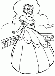 Free printable princess belle coloring pages. Disney Coloring Pages Belle Coloring Home