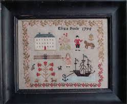 Click to expand image to fullest size before saving, enjoy! Stacy Nash Primitives Eliza Poole Sampler Cross Stitch Pattern 123stitch