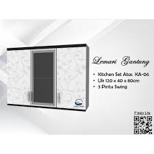 Lemari gantung dapur modern model dan warna fimell galery lemari gantung dapur lainnya rak gantung bikin dapur lebih rapi salah satu fungsi dari rak gantung dapur adalah menyimpan peralatan memasak dapur menjadi tertata rapi model rak piring gantung minimalis rumah minimalis indah. Lemari Piring Gantung 3 Pintu Ka06 Rak Piring Minimalis Expo Medan Kitchen Set Atas Shopee Indonesia