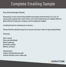 A strong email subject line for job applicants can result in a quick response. Emailing A Resume Sample Examples 2021 Complete Guide