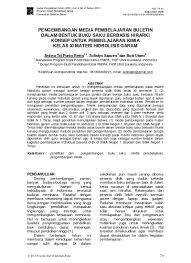We did not find results for: Top Pdf Pengembangan Media Pembelajaran Buletin Dalam Bentuk Buku Saku Berbasis Hirarki Konsep Untuk Pembelajaran Kimia Kelas Xi Materi Hidrolisis Garam 123dok Com