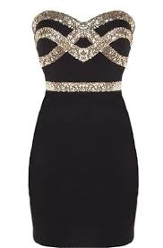 Black Diamond Dress Features An Ultra Feminine Sweetheart Neckline Glittering Gold Crossover Design To The Bodice Figur Look Fashion Belos Vestidos Vestidos