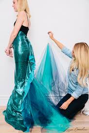 Use a ballpoint needle, a matching thread color, and a stretch stitch. Hocus Pocus My Mermaid Halloween Costume Lauren Conrad