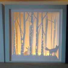 Here Is Another Shadow Box I Made Once Again Using An Ikea Ribba 23 X23 Cm Frame Silhouette Studio Files 22 Karacsonyi Dekoraciok Kreativ Hobbi Ajandekotletek